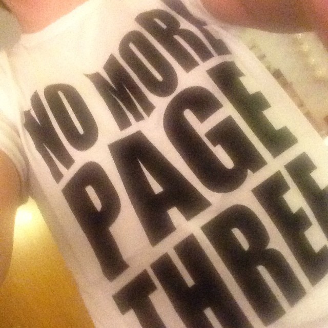 Got me a new T-shirt #nomorepage3